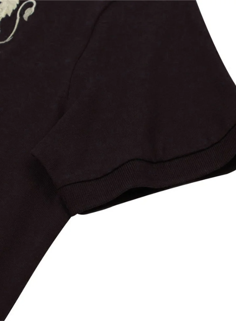 GIORDANO  Men’s Slim Fit 3D Lion CNY Lycra Pique Polo for Men | Best Price UAE